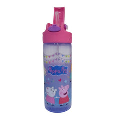 Botella con popote Peppa Pig para Niñas Plástico 600 ml