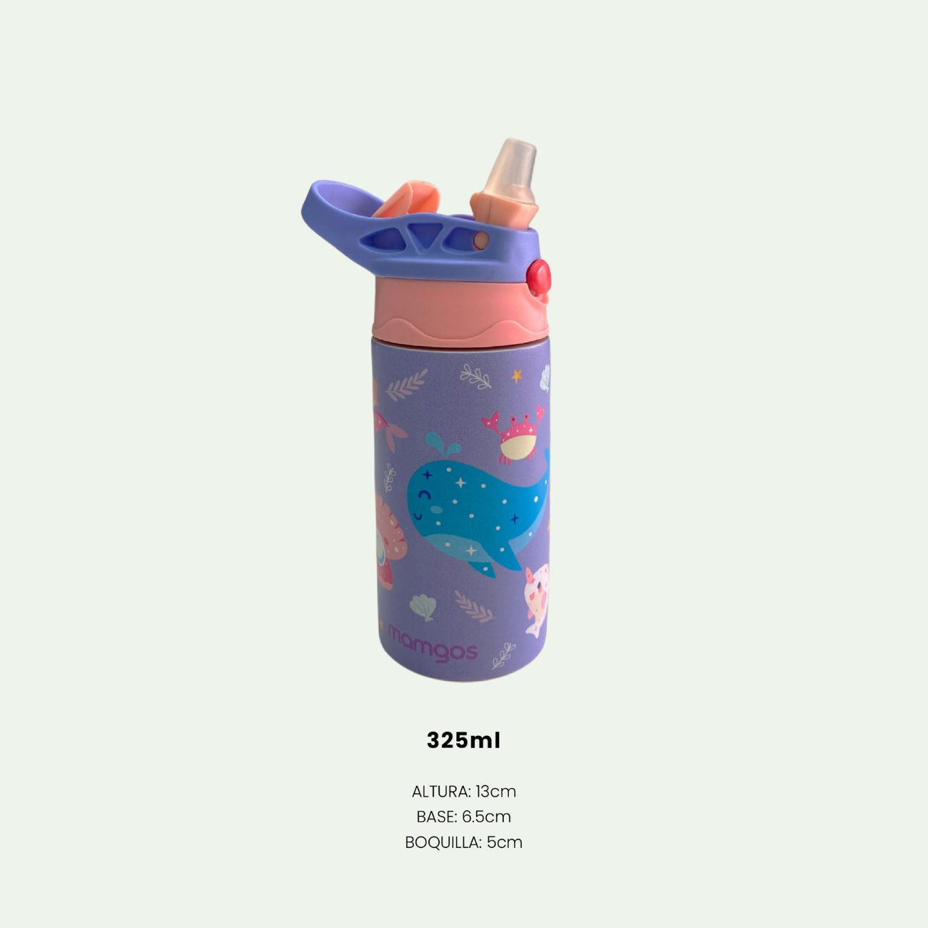 Termo Mamgos Sirena para Niños de Acero inoxidable 325 ml