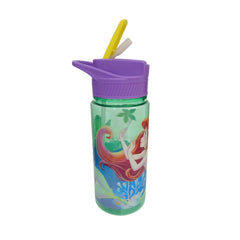 Botella con popote Ariel La Sirenita Niñas Plástico 550 ml