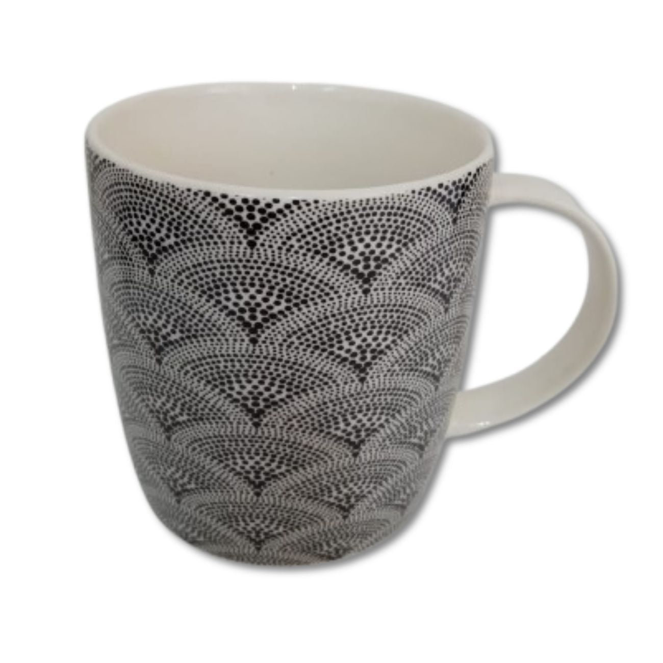 Taza con puntos negros de Porcelana 1 pieza