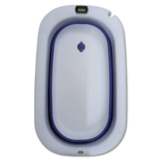 Bañera para bebé azul de plástico con termómetro 74 x 46cm