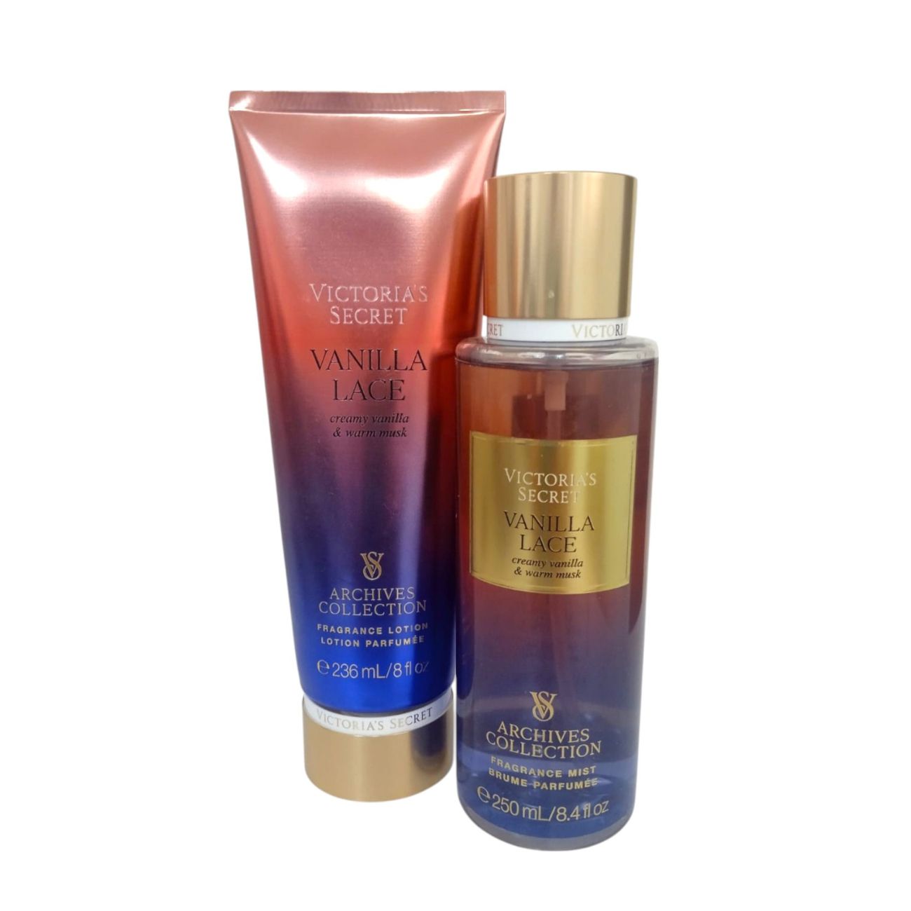 Set Victoria's Secret Vanilla Lace crema y loción 250 ml