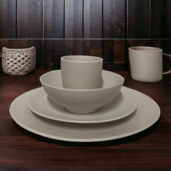 Vajillas de Porcelana color blanco de 16 piezas