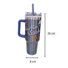 Termo con popote Stitch surfin 1.2 L Acero Inoxidable
