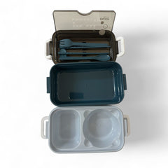 topper de 3 piezas incluye cubiertos de plastico verde