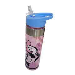 Botella con popote Minnie Mouse para Niñas Plástico 650 ml