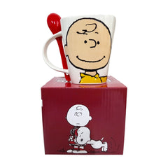 Taza con cuchara Peanuts Snoopy Porcelana 400 ml