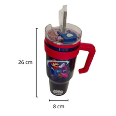 Termos con popote Mario Galaxy Acero Inoxidable 1.2L