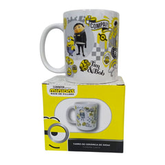 Taza Minions Cerámica con caja color blanco 340 ml