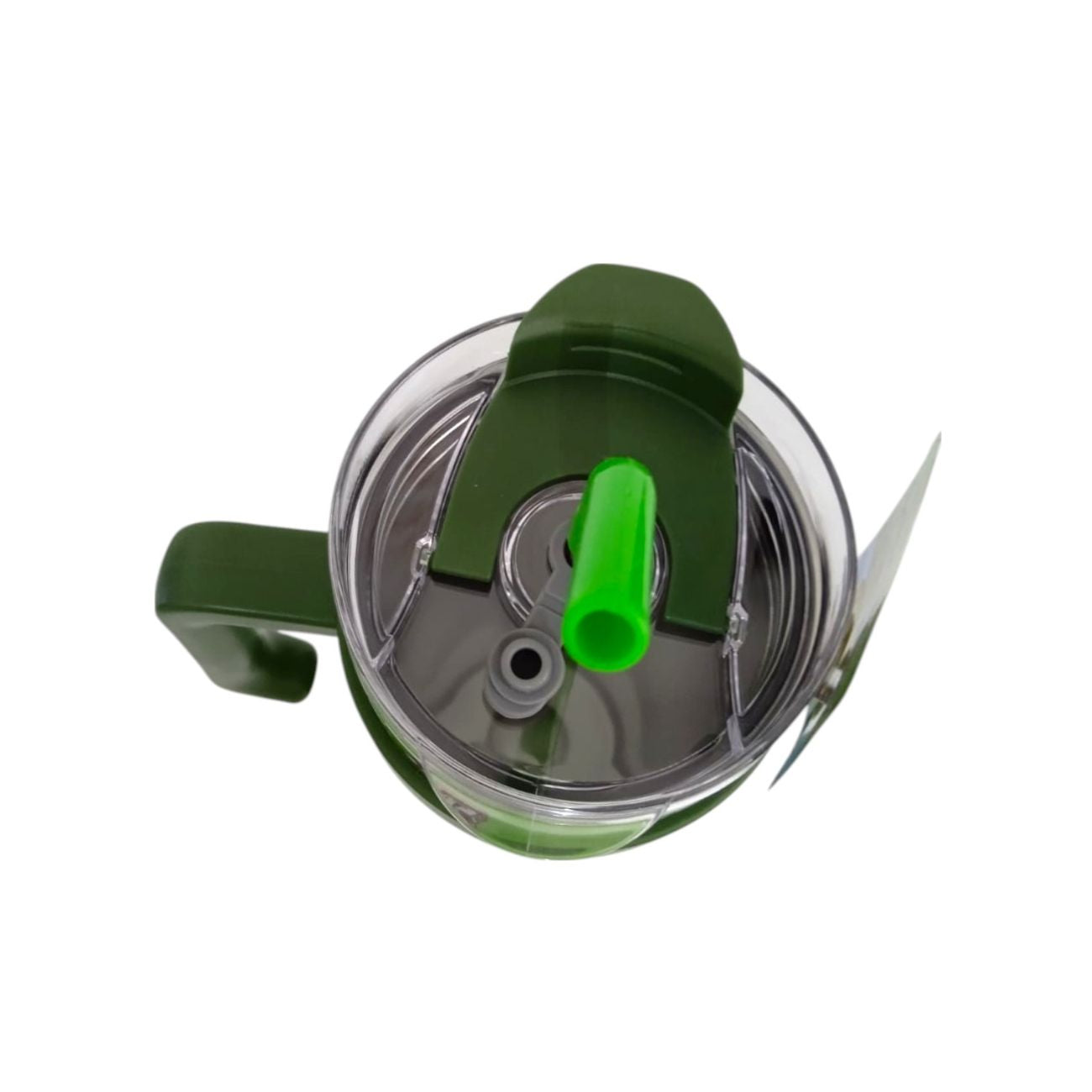 Termo con popote Minecraft verde Acero inoxidable 1.2 L
