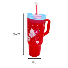 Vaso con popote y tapadera Hello Kitty 1.2 L Plástico
