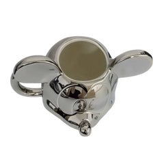 Taza 3D Mickey Mouse Cerámica color plateada 350 ml