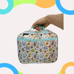 Lonchera Escolar Selva Mamgos para Niños color verde 1 pieza