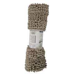 Tapete para baño gris hecho de soft chenille 1 pieza