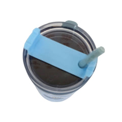 Termo con popote Stitch color azul de Acero inoxidable 1.2 L