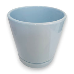 Maceta color Azul de Cerámica 1 pieza 14 x 13 cm