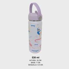 Termo Mamgos Gimnasia para Niñas de Acero inoxidable 530 ml