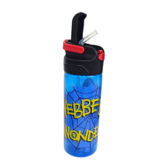 Botella con popote Spiderman para Niños Plástico 600 ml