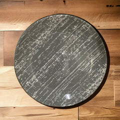 Platos de melamina color gris marmoleado 25x15cm