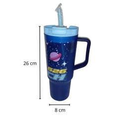 Vaso con popote y tapadera Stitch Plástico 1.2 L