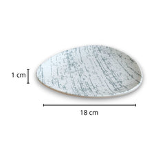 Plato trinche para postre Beige Melamina 18 cm 1 pieza