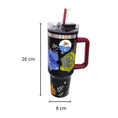 Termo con popote Harry Potter Hogwarts Acero Inoxidable 1.2L