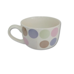 Taza de Cerámica de círculos de colores 1 pieza