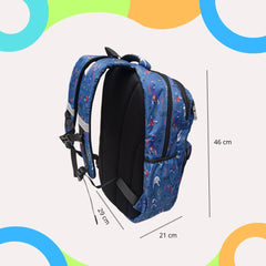 Mochila Escolar Futbol Mamgos para Niños color azul 1 pieza