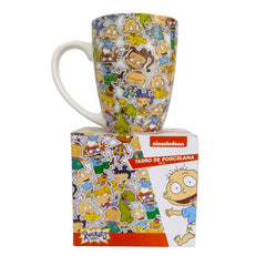 Taza Rugrats con caja de porcelana multicolor 500 ml
