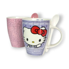 Tazas con cucharas HELLO KITTY de Cerámica de 310 ml