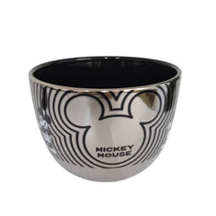 Taza Mickey Mouse color plateada con negro Cerámica 700 ml