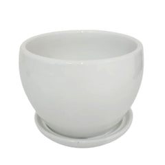 Maceta color blanca de Porcelana 1 pieza
