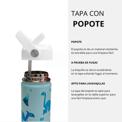 Termo Mamgos Dinosaurios para Niños Acero inoxidable 325 ml