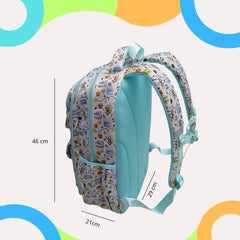 Mochila Escolar Selva Mamgos para Niños color verde 1 pieza