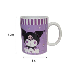 Taza con caja Kuromi de Cerámica color lila 480 ml