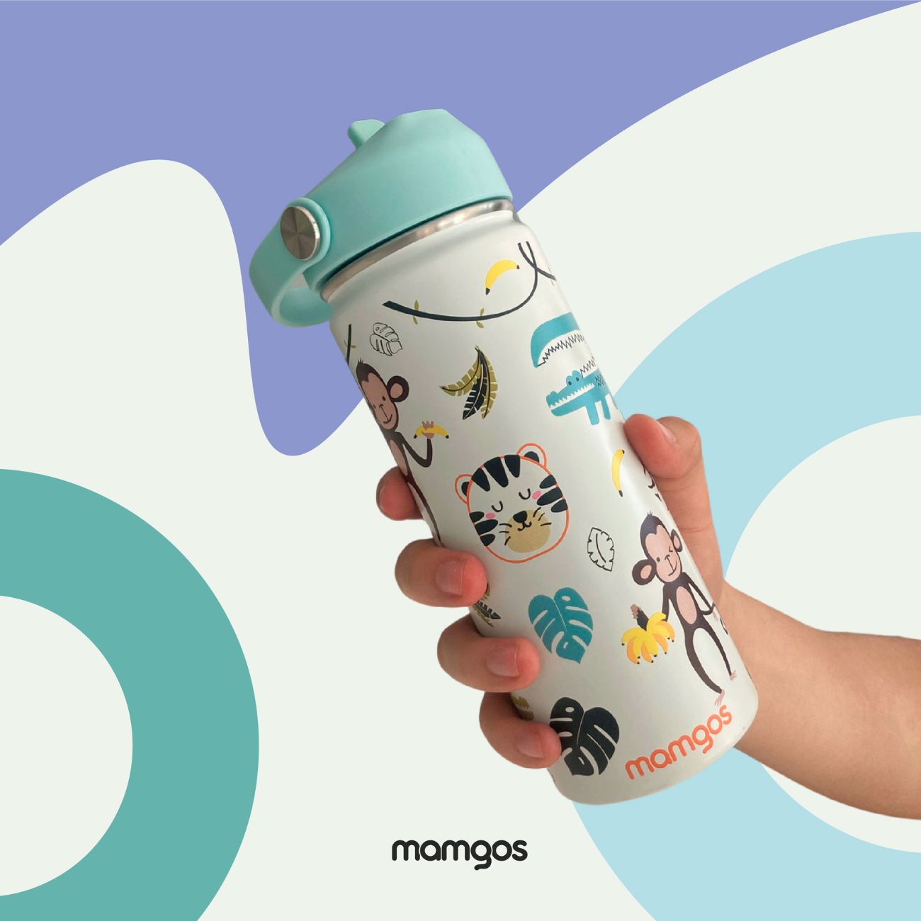 Termo Mamgos Selva para Niños de Acero inoxidable 530 ml