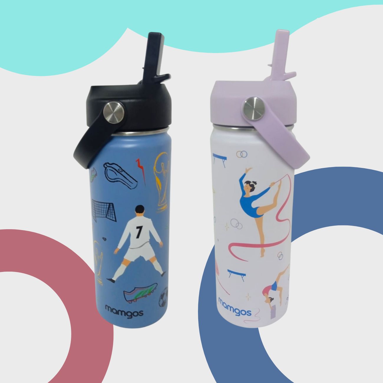 Termo Mamgos Gimnasia para Niñas de Acero inoxidable 530 ml