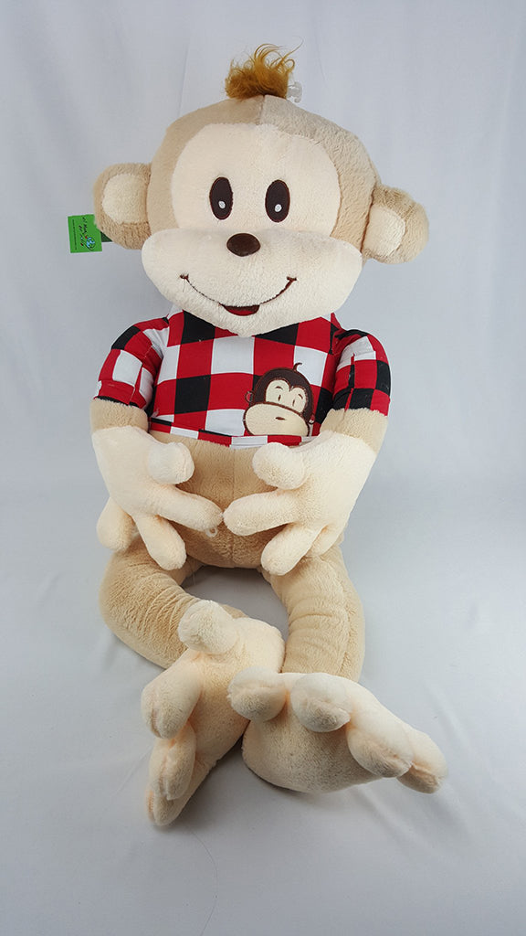 Chango Peluche Mono Peluche Mono Blanco Muñeco Peluche Forma De