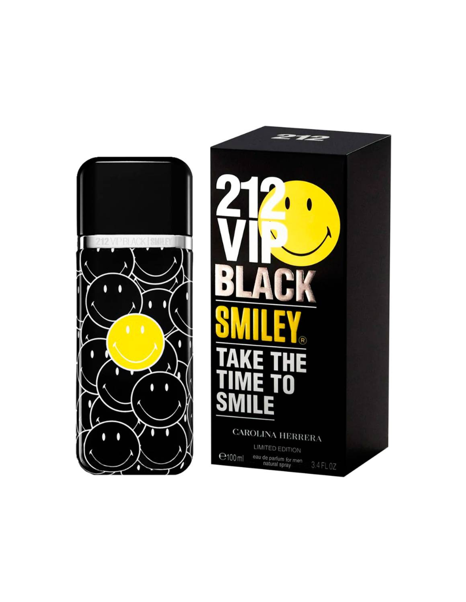 Perfume Carolina Herrera 212 VIP Black Smiley EDT 100ml