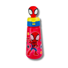 Botella con Figura de Spiderman para Niño de Plastico 473ml