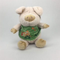 Peluche Puerco Beige/café 40cm Regalo Precio Mayoreo