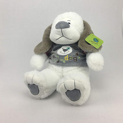 Peluche Perro Color Blanco 36cm Regalo Precio Mayoreo