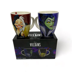 Juego de 2 tazas con cuchara Villanos