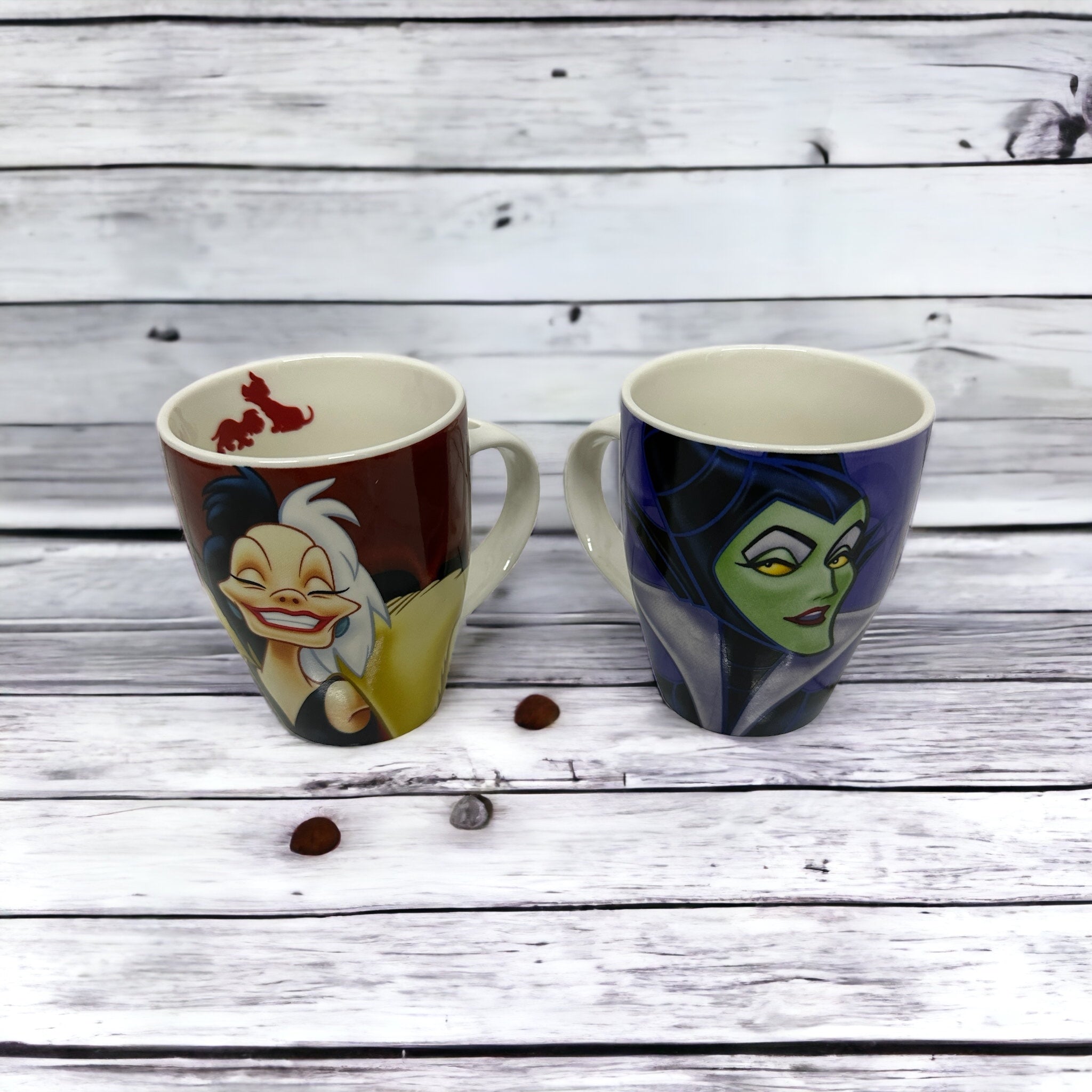 Juego de 2 tazas con cuchara Villanos