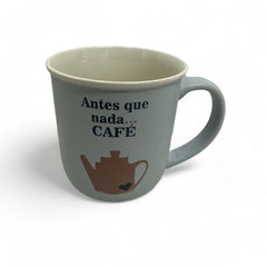 Taza AM45-006 Maki Home Porcelana Frases cafe 250ml