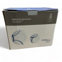 Vajilla de porcelana Kaiser Arches 24 piezas 8 personas