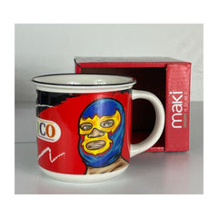 Taza De Luchador Color Rojo