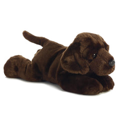 Peluche  Chocolate Lab Max Aurora Niño perro 30 cm