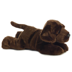 Peluche  Chocolate Lab Max Aurora Niño perro 30 cm