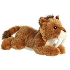 Peluche Saber Smilodon Aurora Niño dientes de sable  25 cm